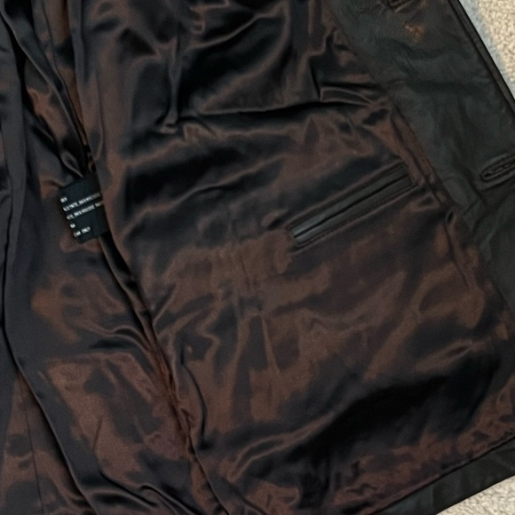 Couture by J Park Lamb Leather Blazer Coat Jacket 3 Button Flap Pockets Mens XL - Picture 11 of 11